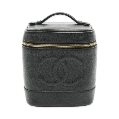 CHANEL Coco Mark Vanity Bag Caviarskin "Black"
