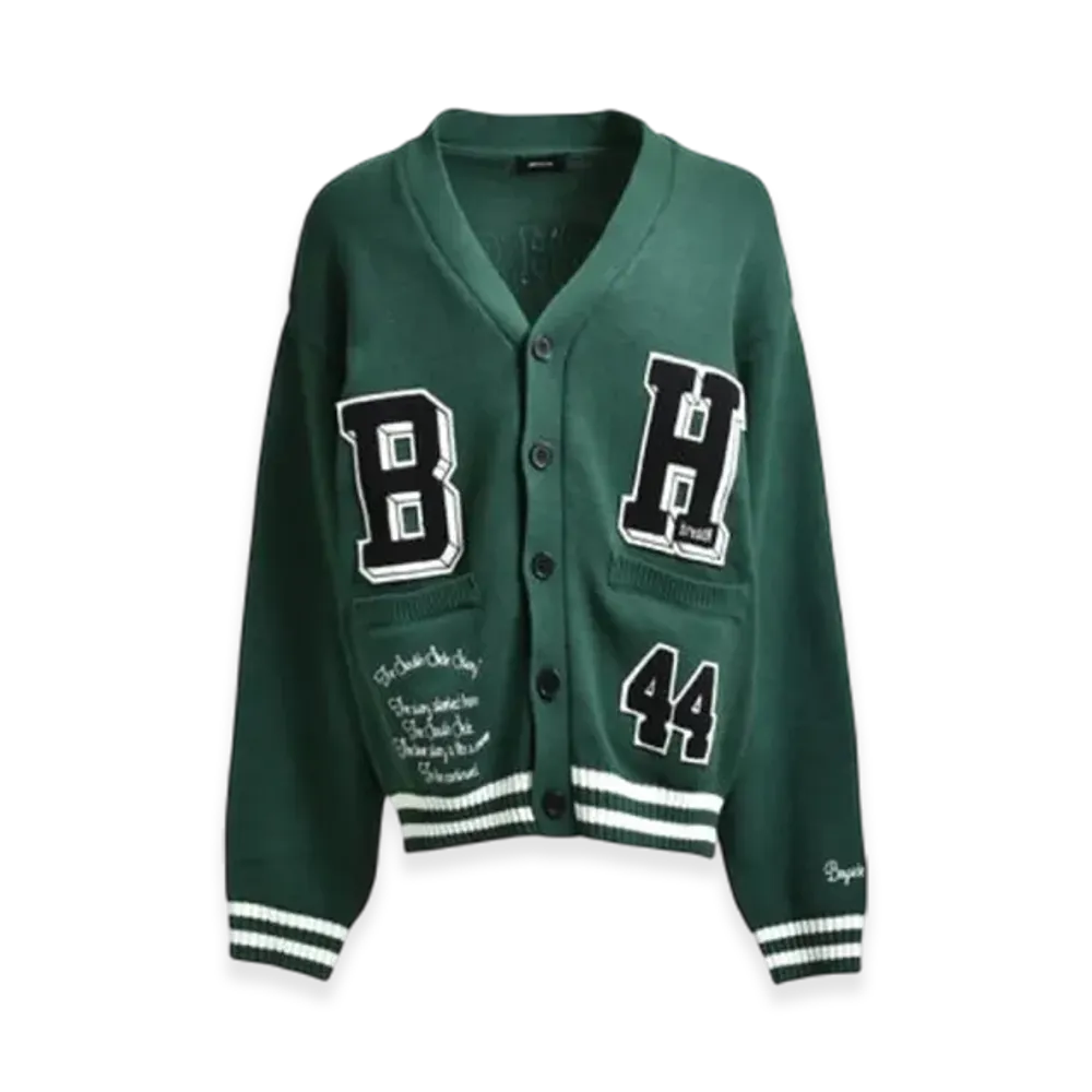 BREATH Bh Patch Knit Cardigan "Green"
