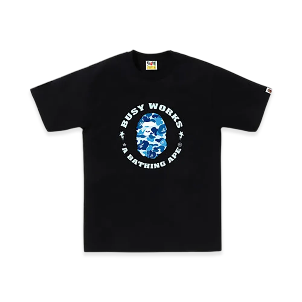 A BATHING APE ABC Camo Busy Works Sta Tee "Black/Blue"