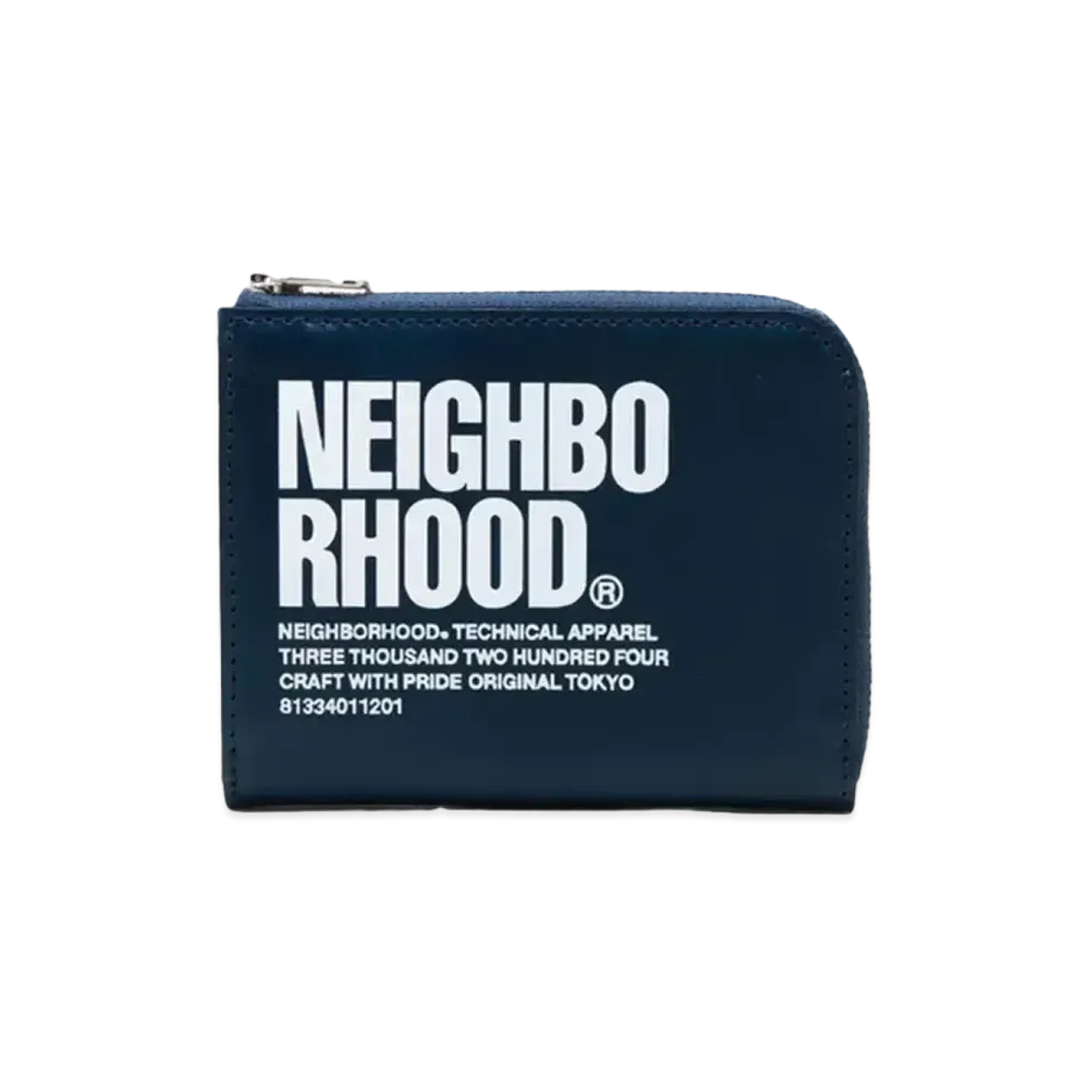NEIGHBORHOOD ID L-Shaped Fastener Wallet "Navy"