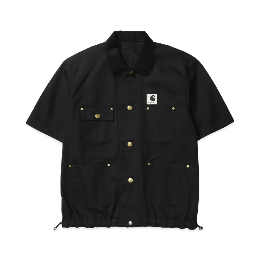 sacai x Carhartt WIP Duck Shirt "Black"