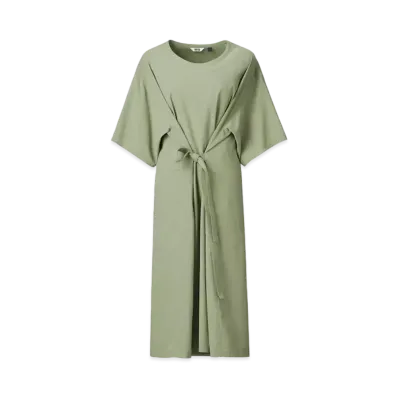 Uniqlo U 24SS 3Way Seersucker Dress "Green"