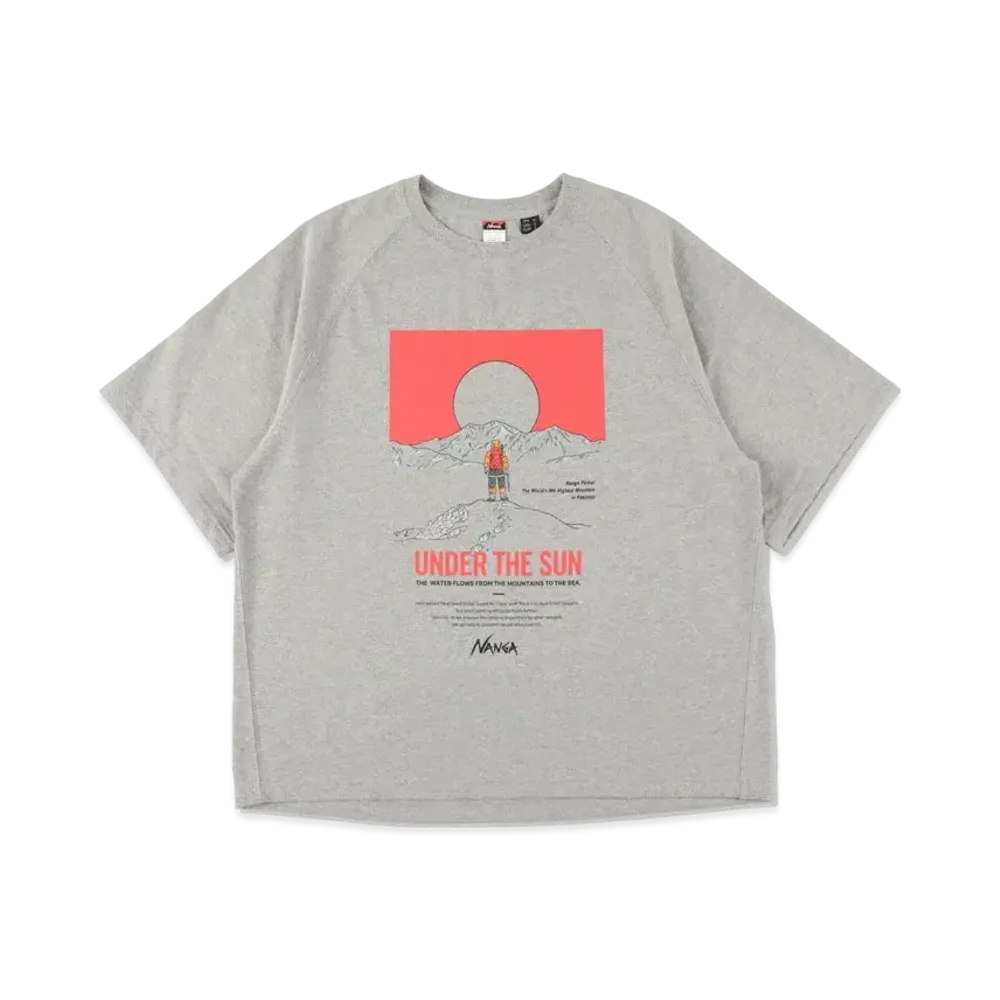 WIND AND SEA x NANGA UNDER THE SUN TEE "Ash Gray"