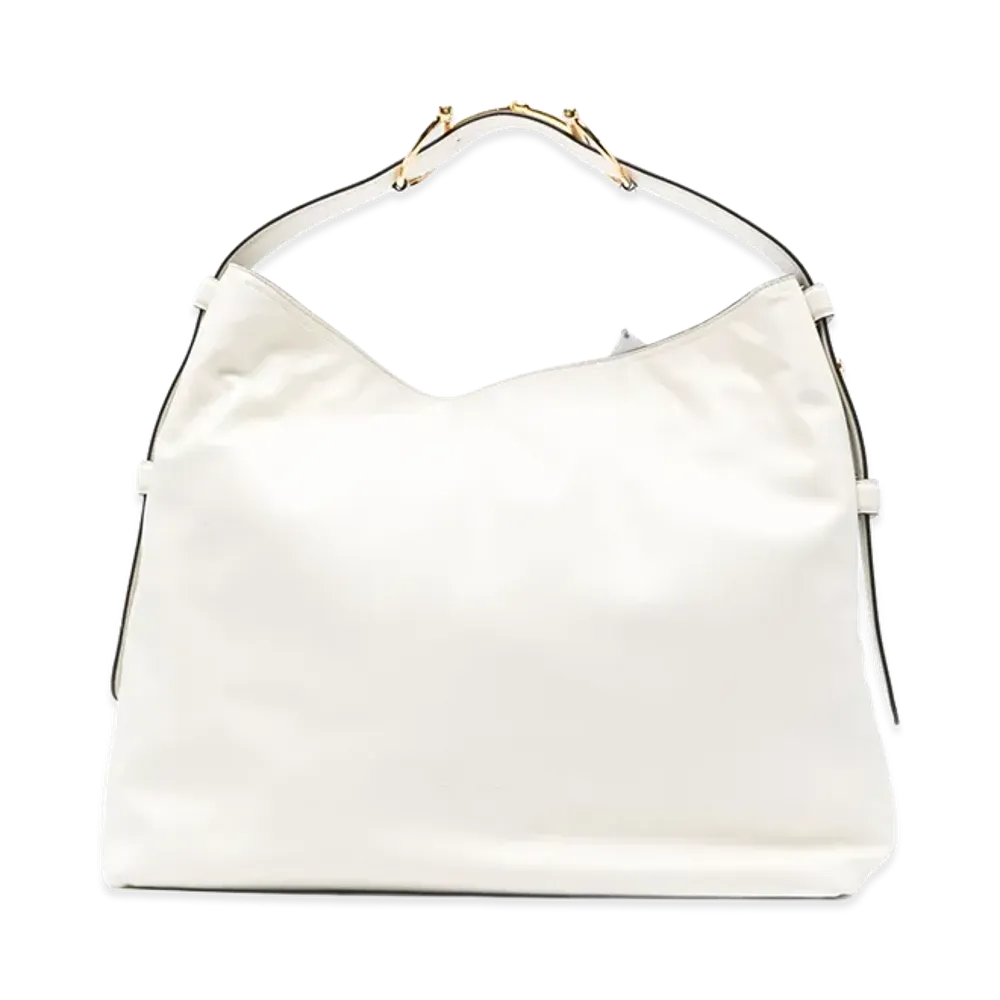 GUCCI Women's Leather Large Gucci Beatrix Shopping Bag "White"