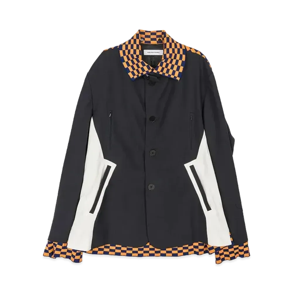 KIKO KOSTADINOV Sorelle Jacket "Graphite / Ecru / Orange Check"