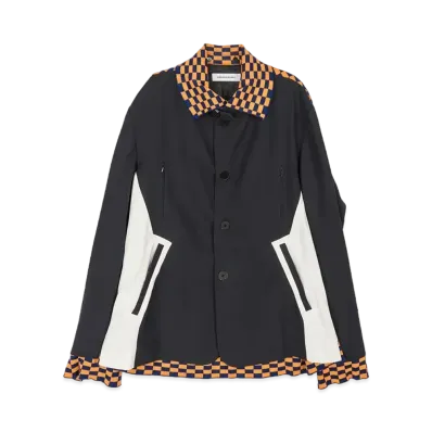 KIKO KOSTADINOV Sorelle Jacket "Graphite / Ecru / Orange Check"