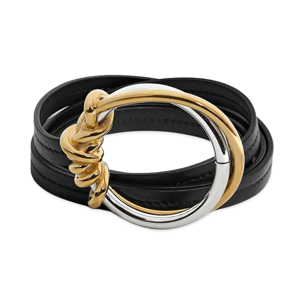 Bottega Veneta Knot Ring Belt "Black"