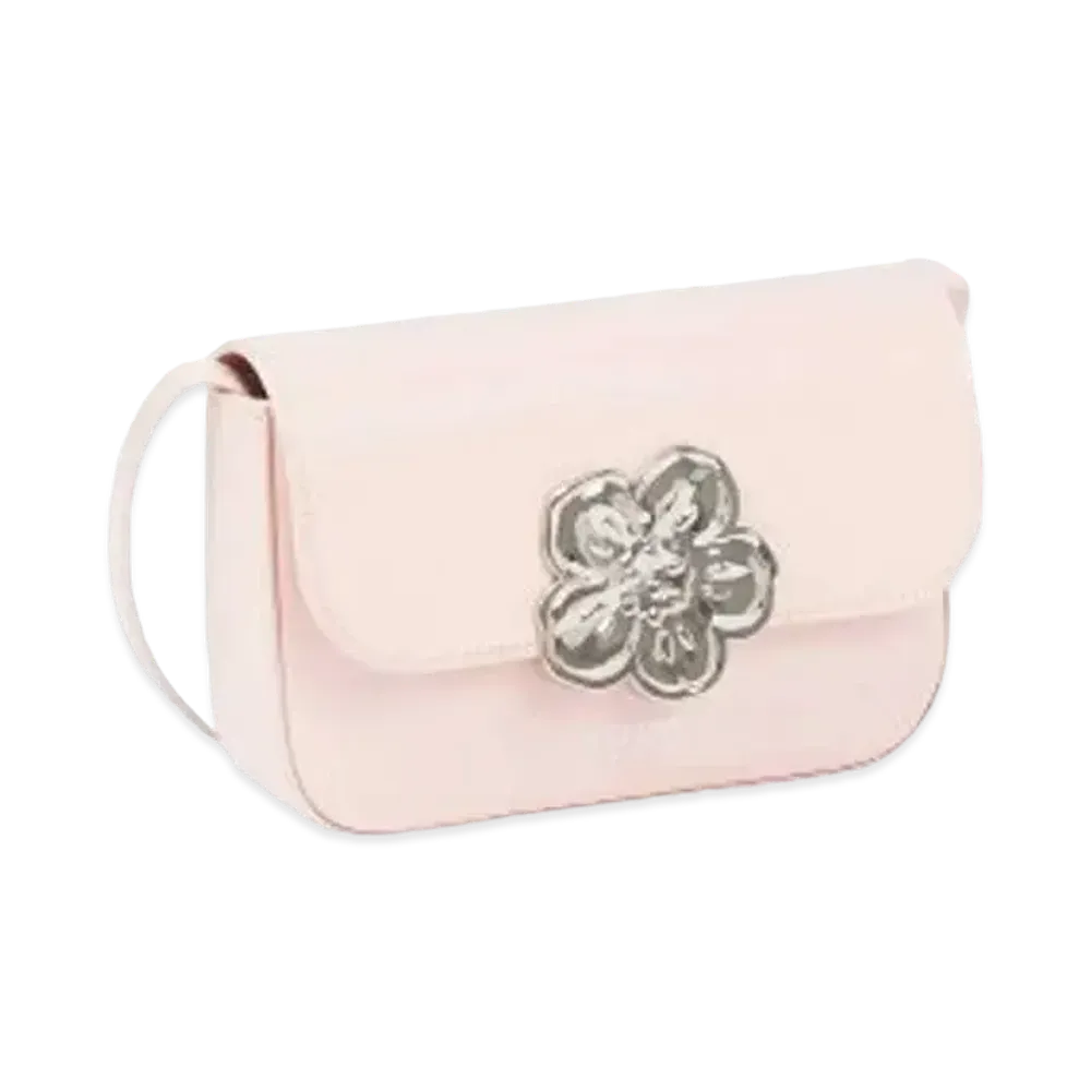 KENZO 'BOKE FLOWER' Leather Hand Bag "Faded Pink"