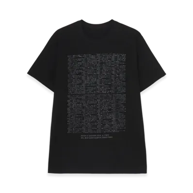 WILDSIDE YOHJI YAMAMOTO Yohji Yamamoto Pour Homme Invitation T-Shirt (2019-20AW) "Black"