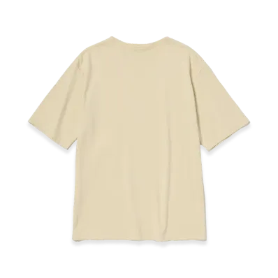 AURALEE Luster Plaiting Boat Neck Tee "Ivory Beige"