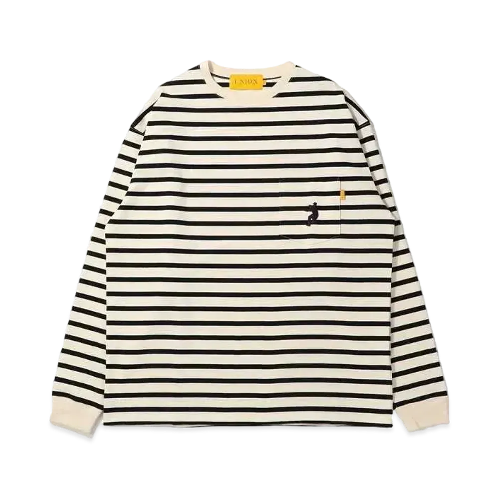 UNION Front Man LS Tee "White/Black"