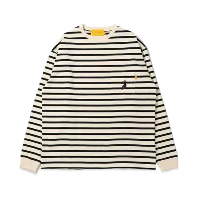 UNION Front Man LS Tee "White/Black"