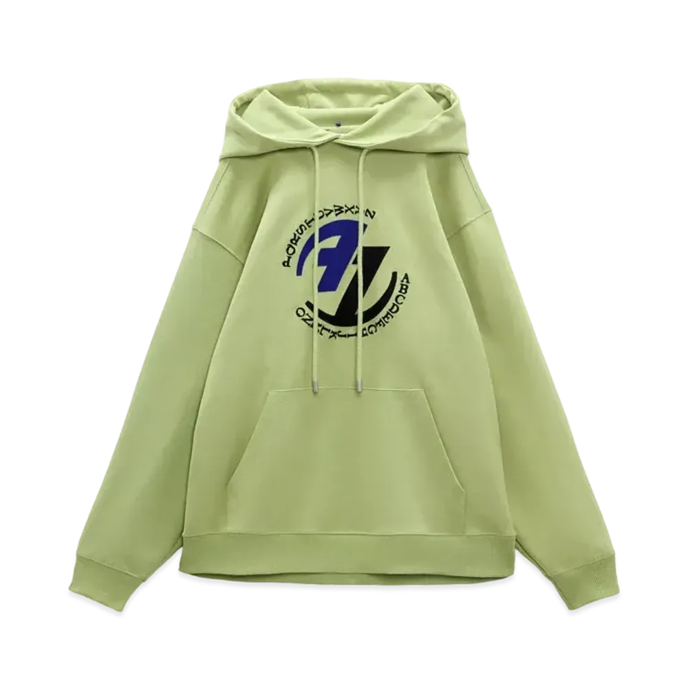 ADERERROR x ZARA Embroidery Hoodie "Light Green"