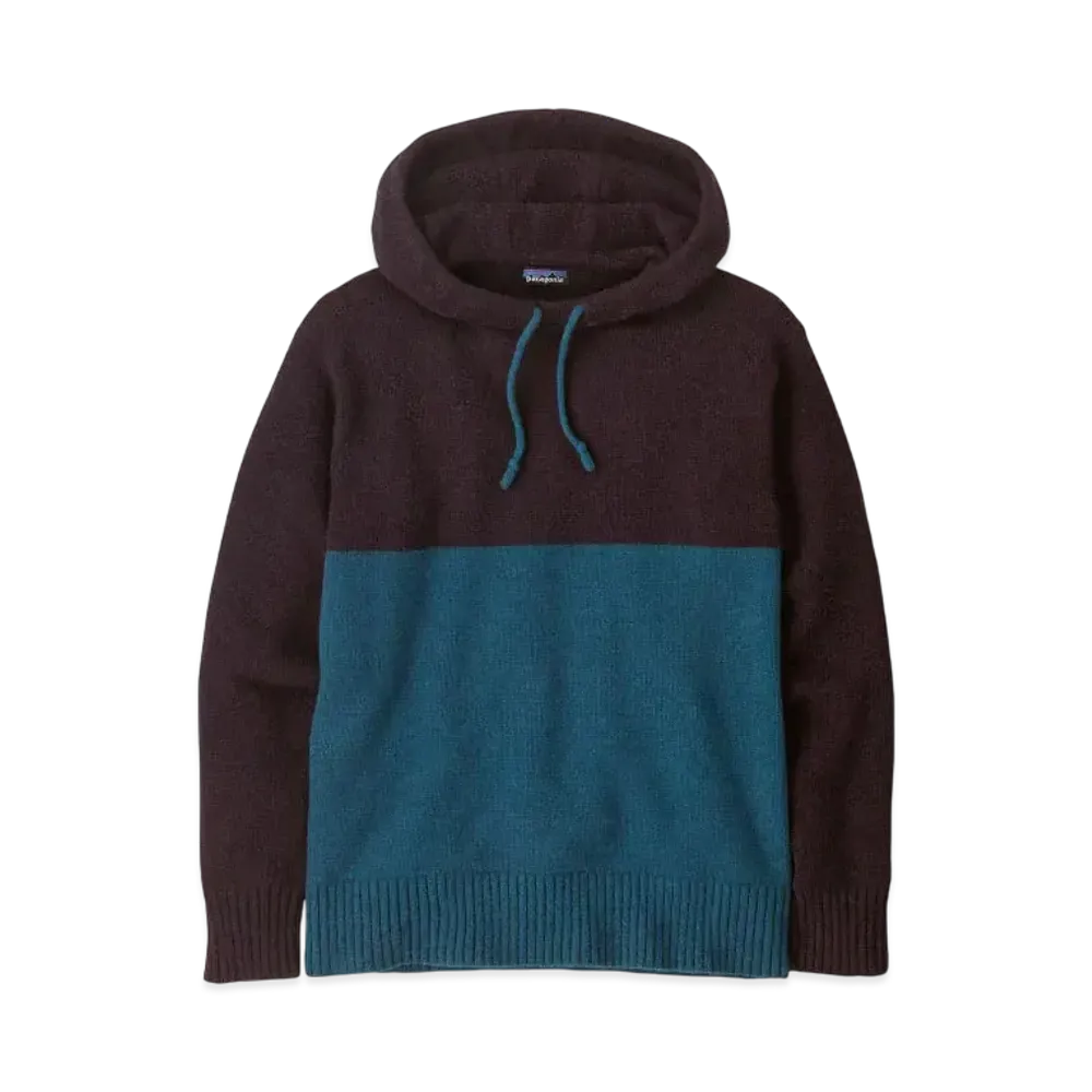 Patagonia Men's Recycled Wool Blend Sweater Hoodie "Lagom Blue"