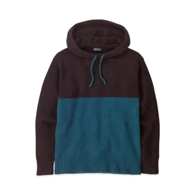 Patagonia Men's Recycled Wool Blend Sweater Hoodie "Lagom Blue"