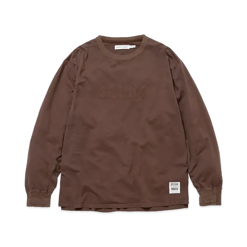 UNDERCOVER OZISM x Nonnative Monk LS Tee Cotton Paper Jersey Overdyed "Brown"