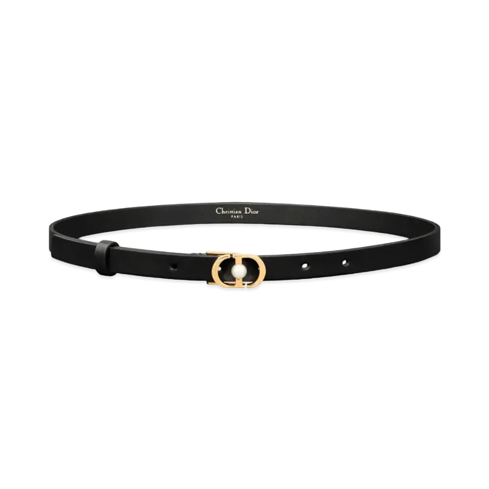 Dior 30 Montaigne Jolie Belt Smooth Calfskin 15mm "Black"