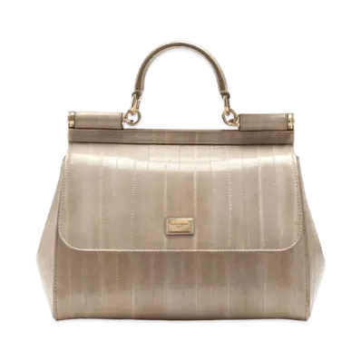 Dolce&Gabbana Sicily Bag Medium Earthekin "Beige"