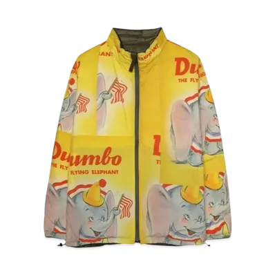 DISNEY x PORTER CLASSIC V/P PC LINER NYLON COLLECTION ZIP UP JACKET /DISNEY DUMBO "OLIVE"
