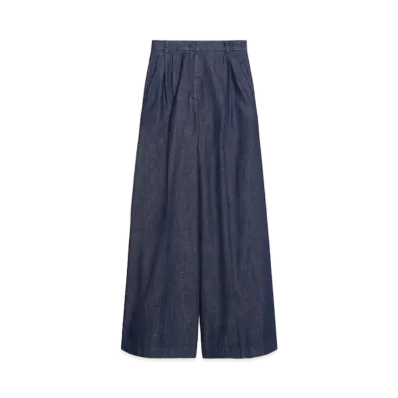 Max Mara Fuchsia Lightweight Denim Pants "Navy"