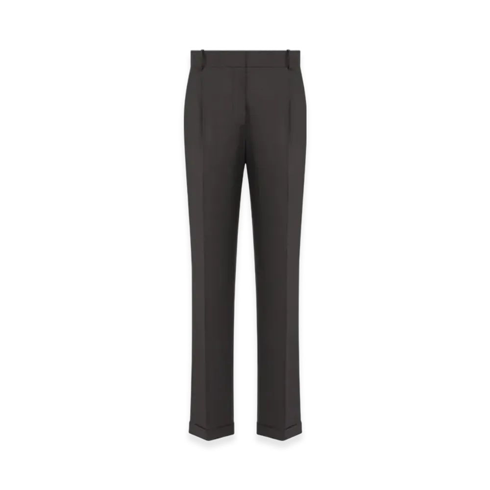 Dior Women's Wool Fitted Pants "Gray"