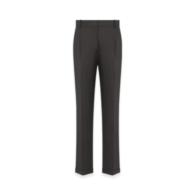 Dior Women's Wool Fitted Pants "Gray"