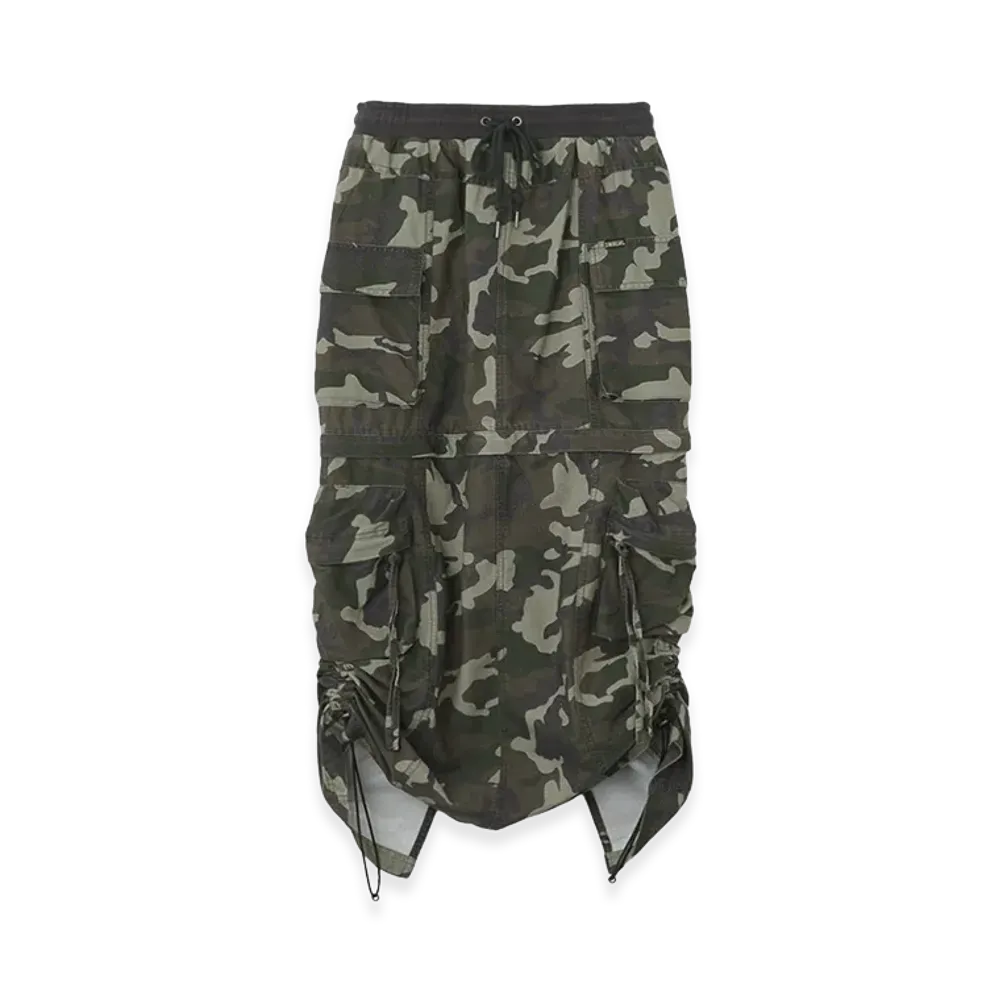 X-Girl Women's Convertible Cargo Skirt "Camo"