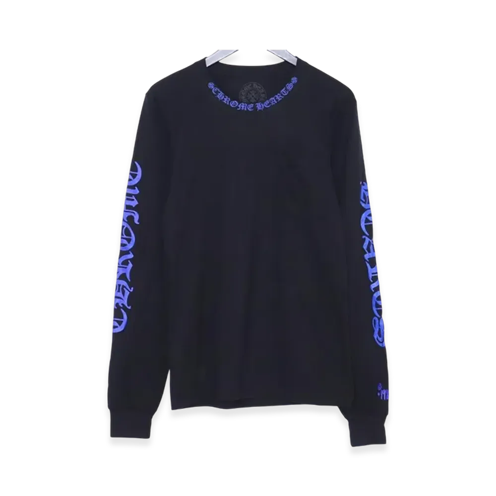 Chrome Hearts 1988 Neck Logo L/S Tee "Black/Blue"