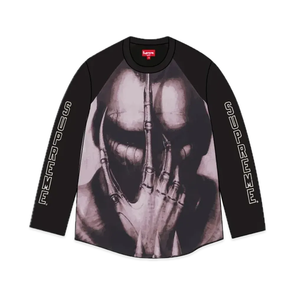 Supreme H.R. Giger Raglan L/S Top "Black"