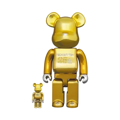 Bearbrick MEDICOM TOY 25th Anniversary Model 100% & 400%