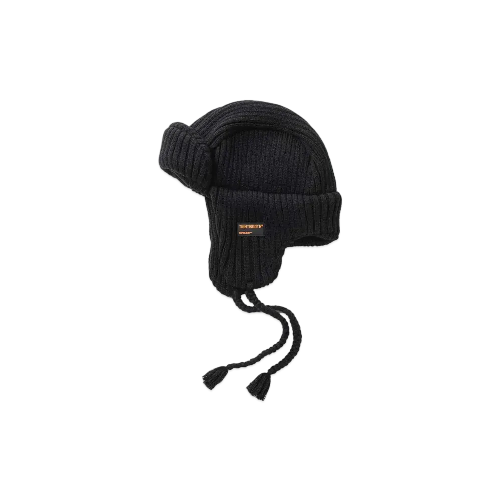 TIGHTBOOTH Bomber Beanie "Black"