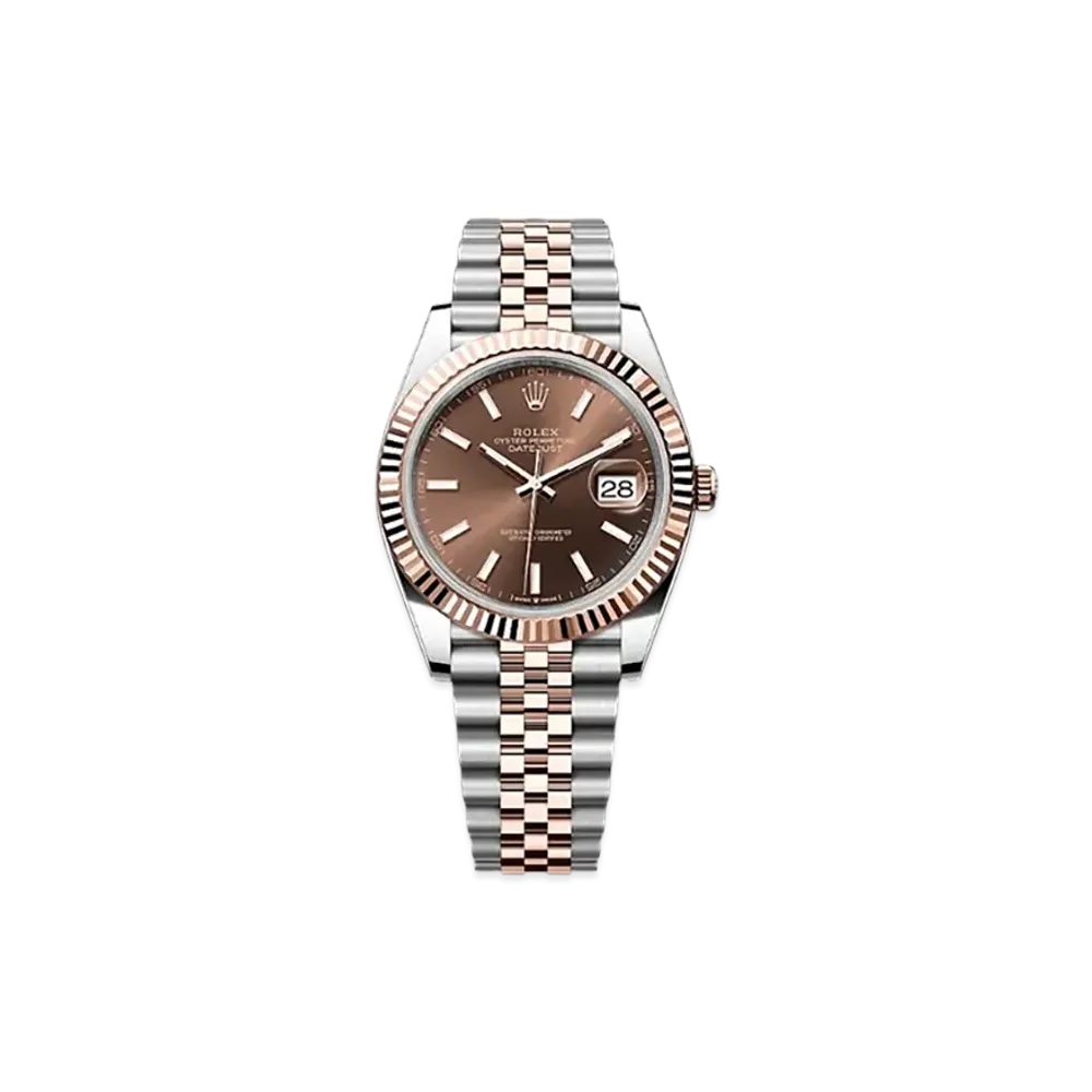 ROLEX Datejust 41 Oystersteel & Everose Gold "Brown"