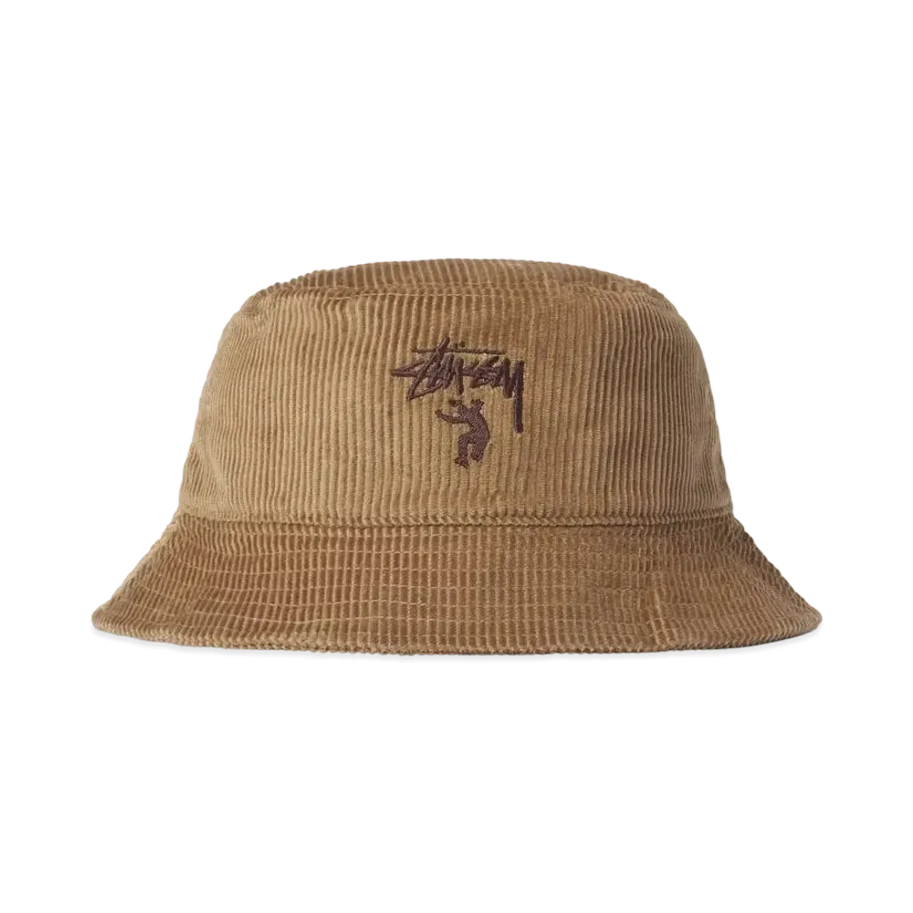 Stussy × Union 30TH Corduroy Bucket Hat "Brown"