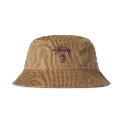 Stussy × Union 30TH Corduroy Bucket Hat "Brown"
