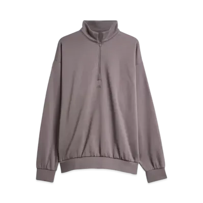 adidas Basketball Half-Zip Sweatshirt "Charcoal"