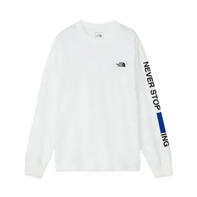Long Sleeve Never Stop I.N.G.Tee "White2"