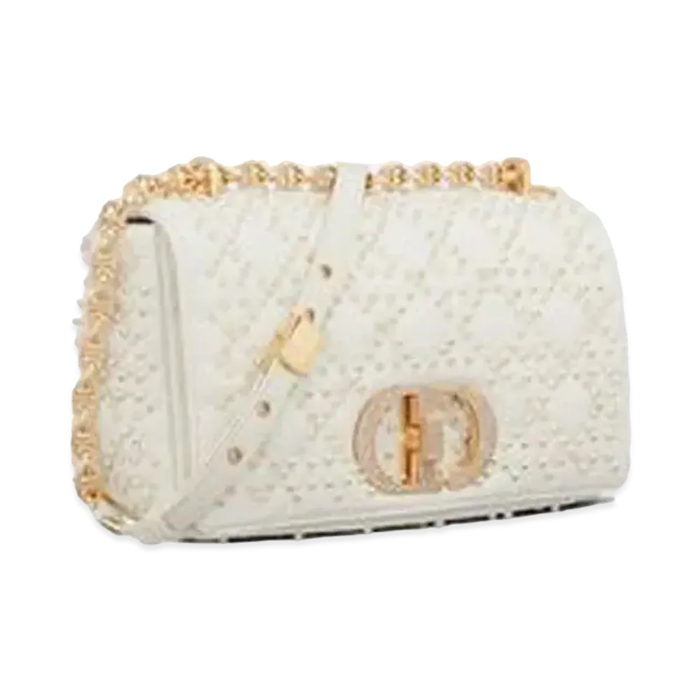 Dior Medium Dior Caro Bag "White"