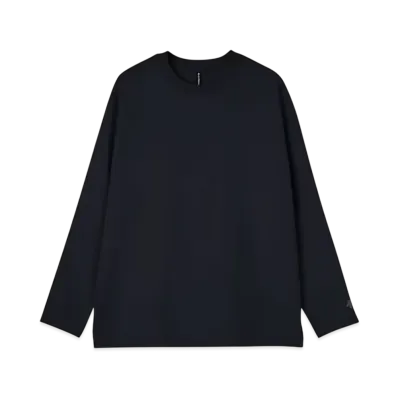 DESCENTE ALLTERRAIN Stretch Twill Long Sleeve T-Shirt "Graphite Navy"
