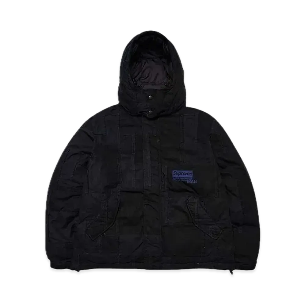 Supreme x JUNYA WATANABE COMME des GARCONS MAN Patchwork Puffy Jacket "Black"