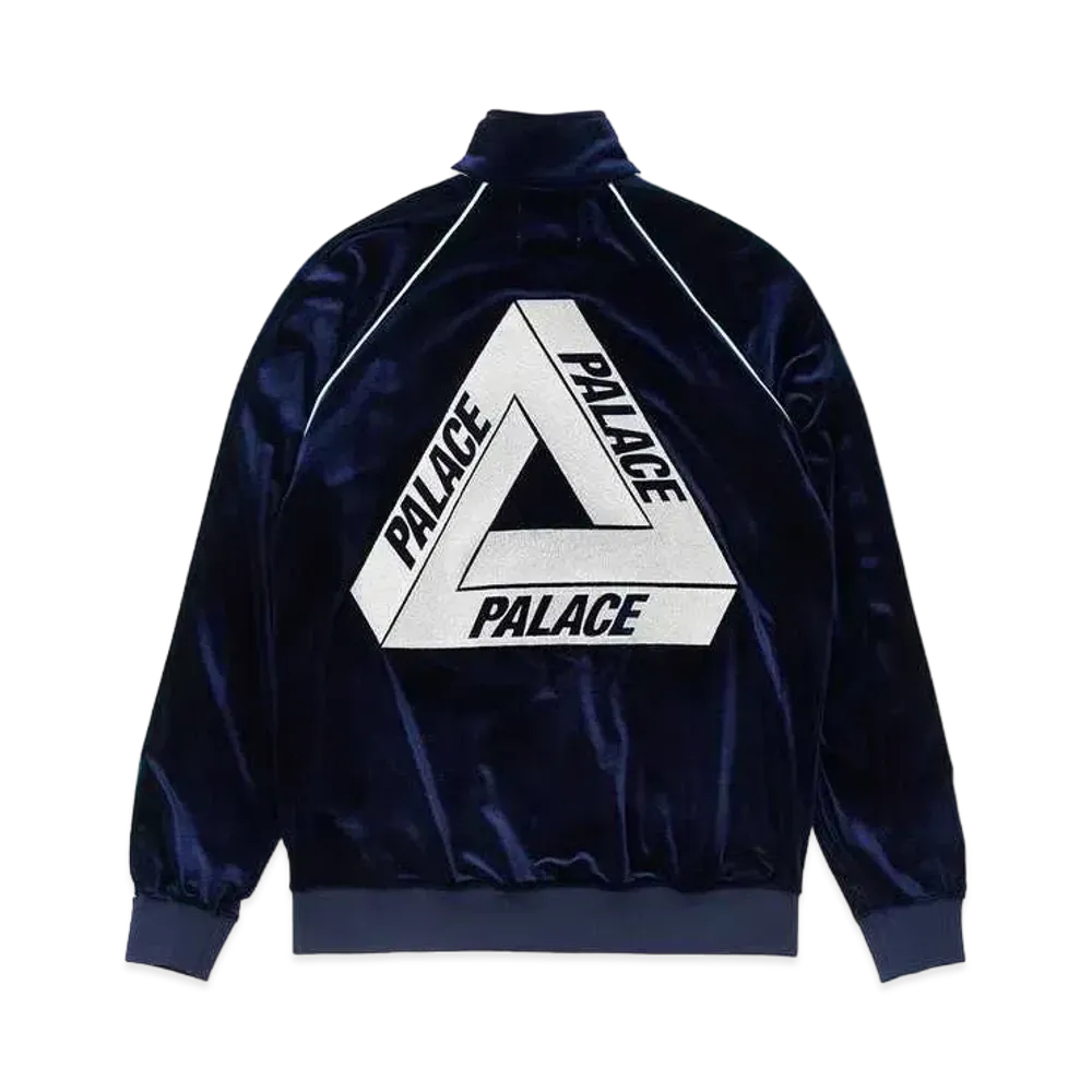 PALACE ELTON JOHN VELOUR TRACK TOP "Navy"