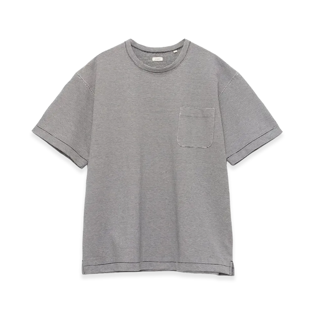 nanamica Micro Stripe Pocket Tee "Navy/White"