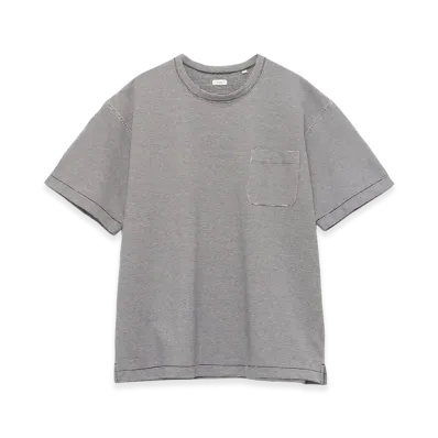 nanamica Micro Stripe Pocket Tee "Navy/White"