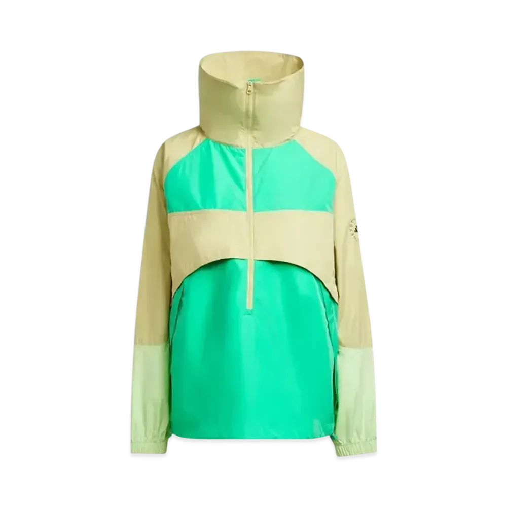 adidas by Stella McCartney True Nature Pull-On Jacket "Halo Gold/Bright Green"