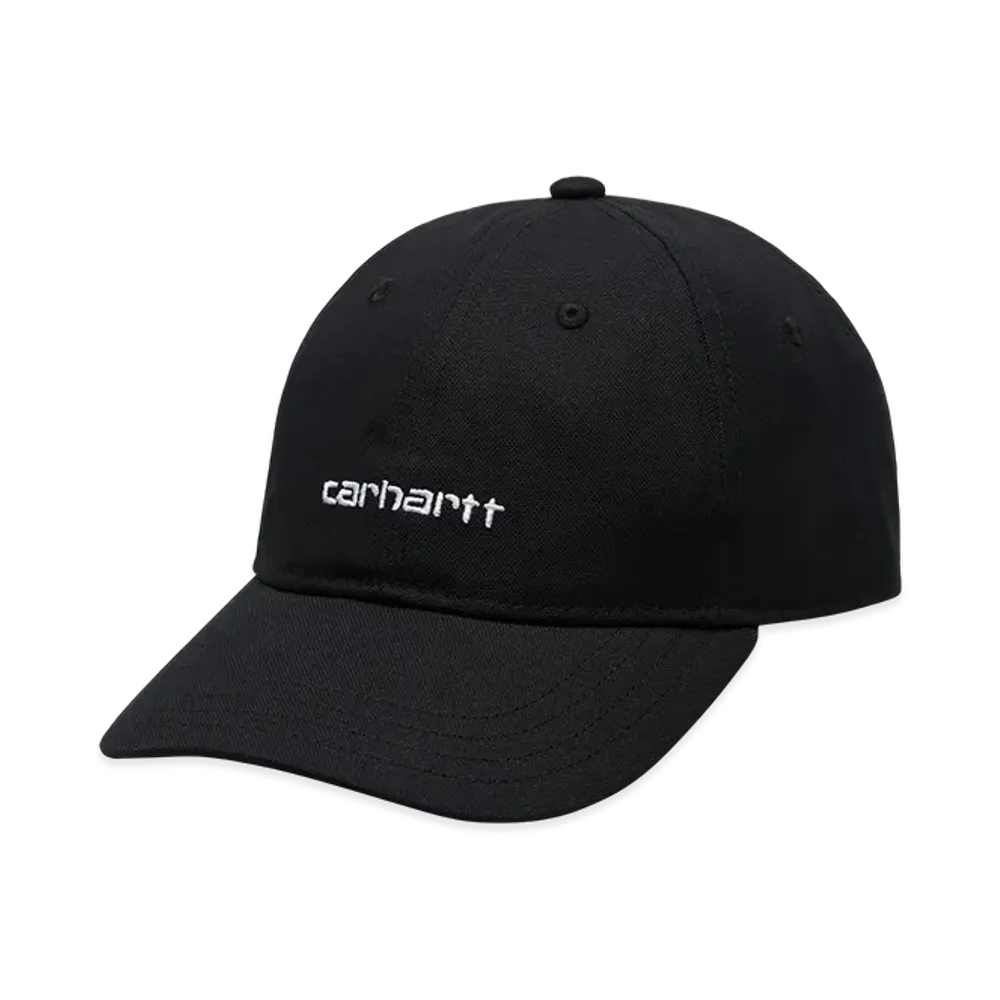 Carhartt WIP Canvas Script Cap "Black / White"