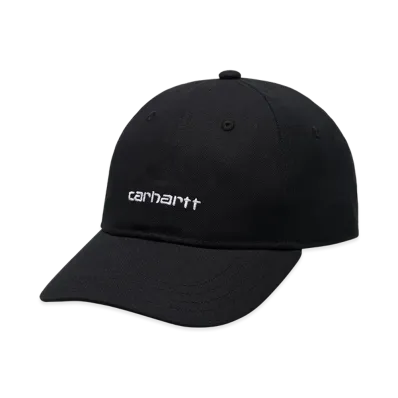 Carhartt WIP Canvas Script Cap "Black / White"