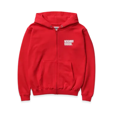 NEIGHBORHOOD One Third Kids OT. Sweat Zip Hoodie LS "Red"