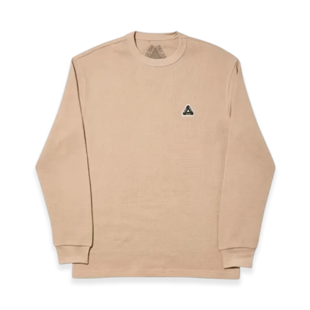 PALACE Sofar Waffle Longsleeve "Sesame"