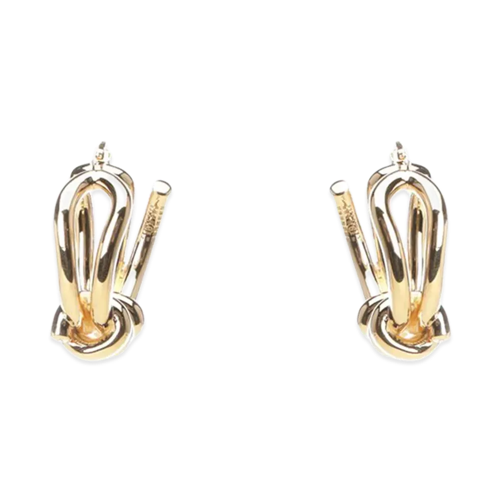 MM6 Maison Margiela Women's Knot Earrings "Gold"