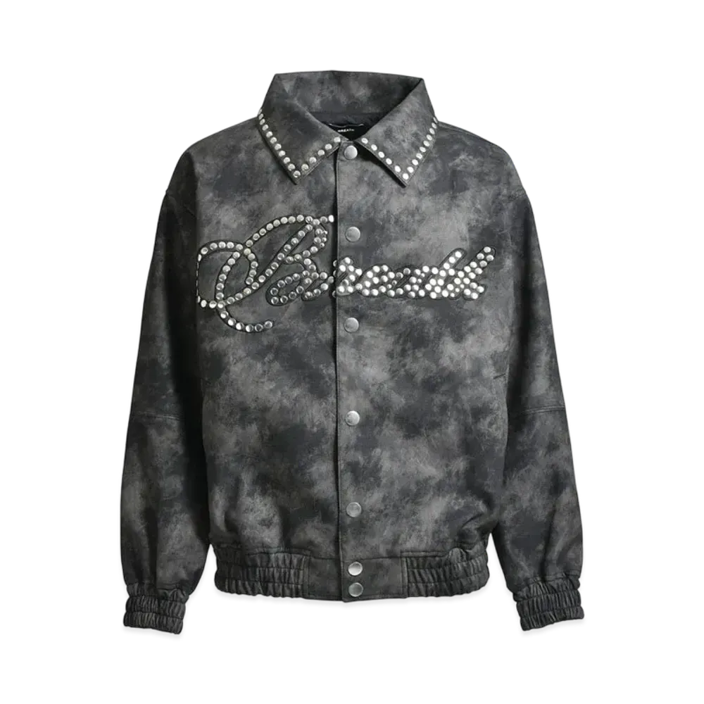 BREATH Shine Studs Varsity Jacket "Black"