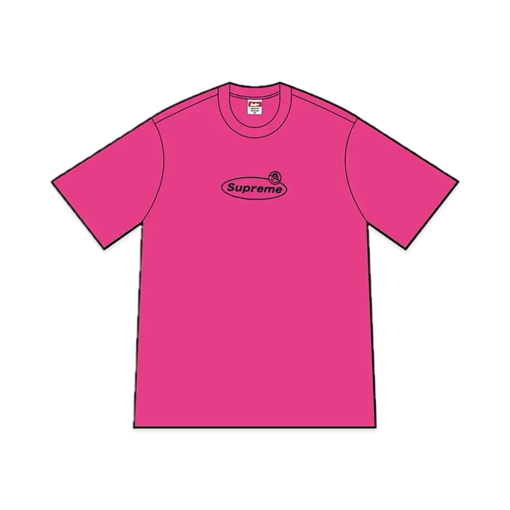 シュプリーム ウォーニング Tシャツ "マゼンタ"